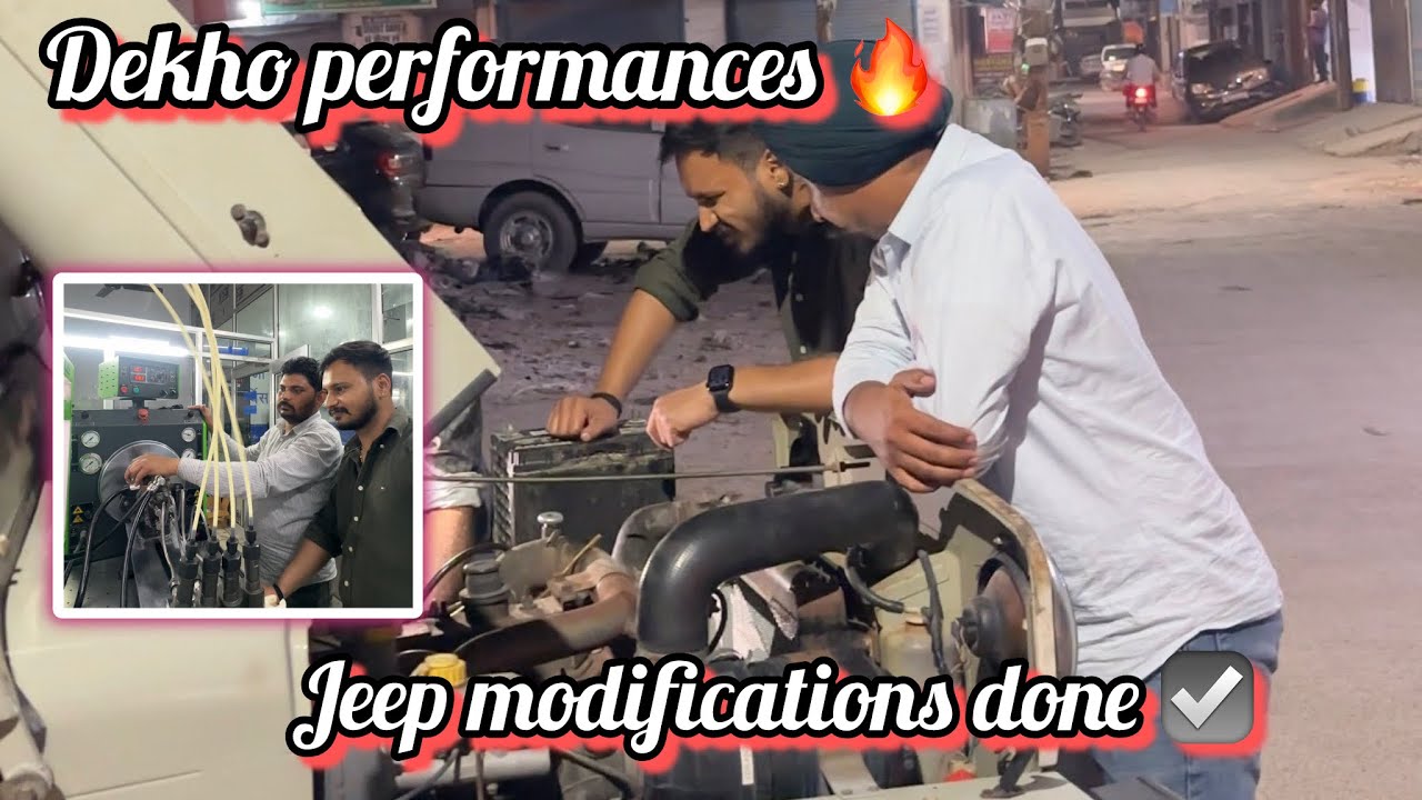 Jeep modifications done ☑️ dekho performances 🔥 #makhankhokhar_vlog 