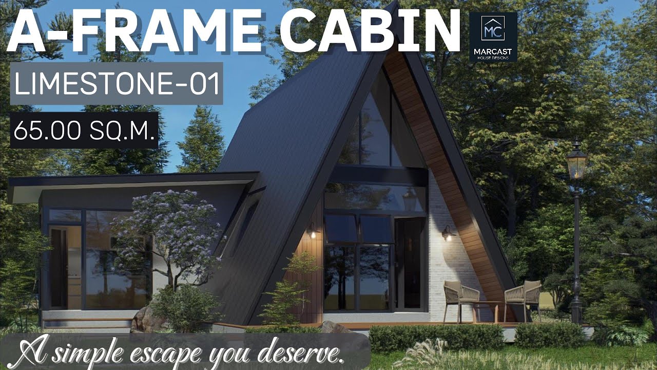 Building Your Dream Rest House: Limestone-01 A-Frame Cabin (65.00 sq.m.)