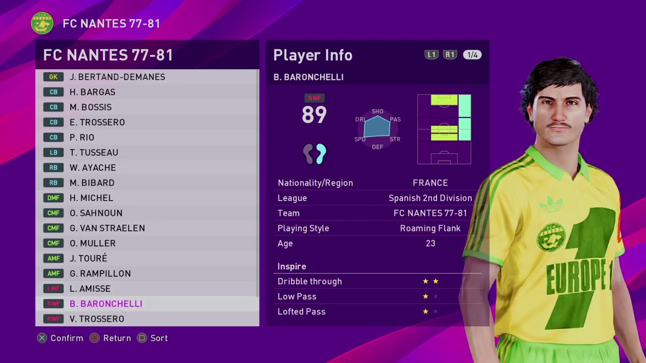 eFootball PES 2020: Nantes 1977-1981 Classic - 