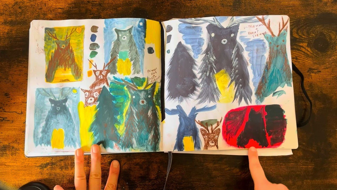 Sketchbook Tour | learning and exploring of a beginner artist✨