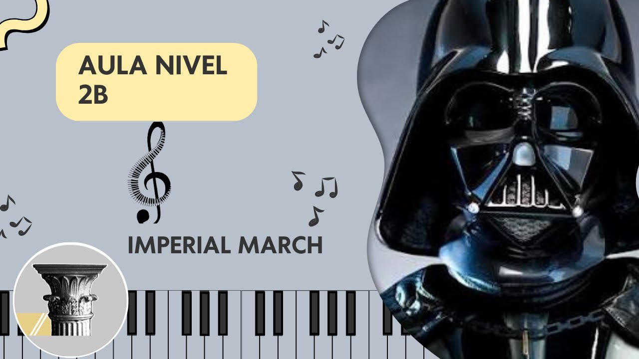 Imperial March aula de piano iniciante- nível 2B