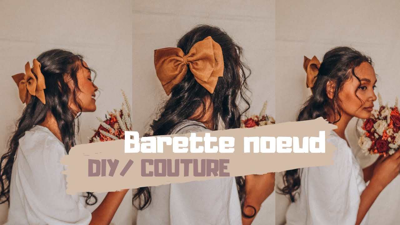 Tuto / DIY couture :  Comment faire une barette noeud