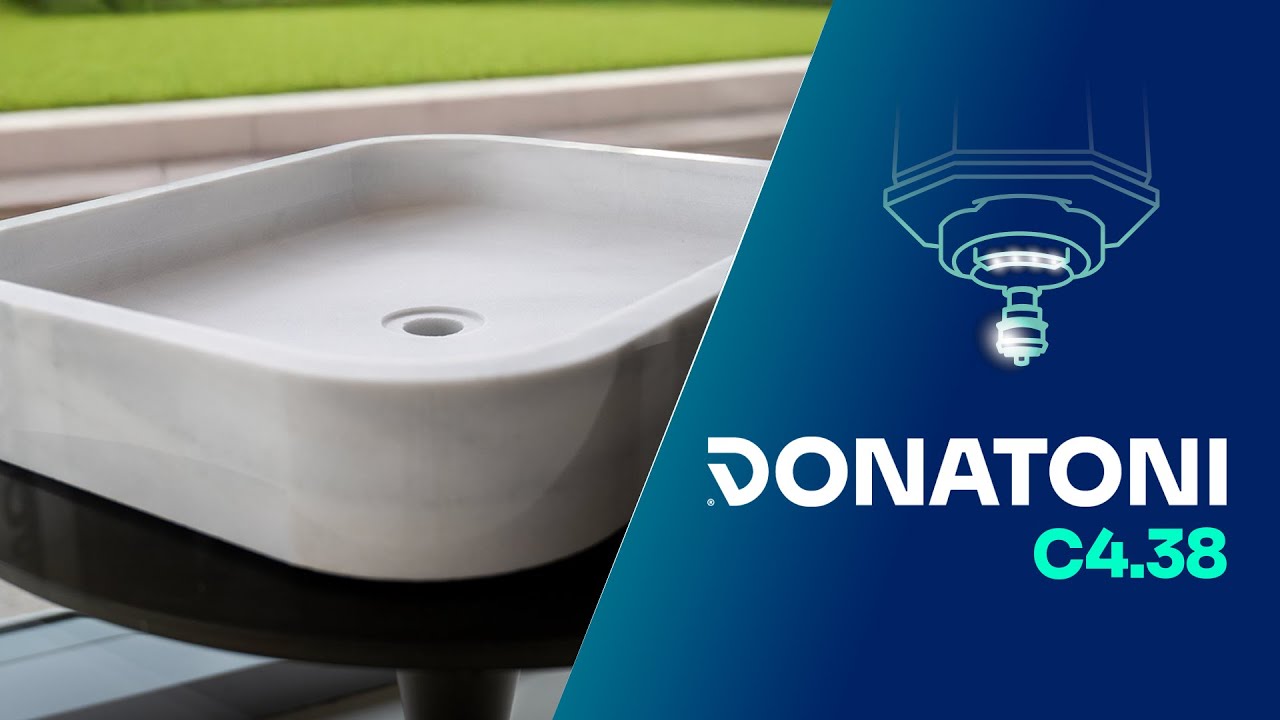 Donatoni C4.38 - White Lasa marble sink