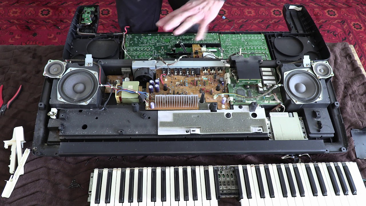 Tutorial on Taking Apart and Putting Together a Technics SX KN-3000 Music Keyboard Synthesizer
