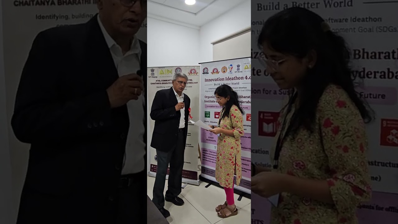 Dr. Reddanna Pallu at Innovation Ideathon 4.0 | From Ideas to Impact | ACIC CBIT