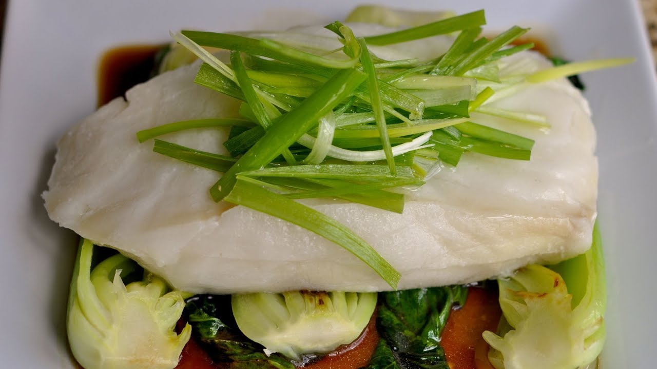 Sous Vide Chilean Sea Bass with baby Bok Choi