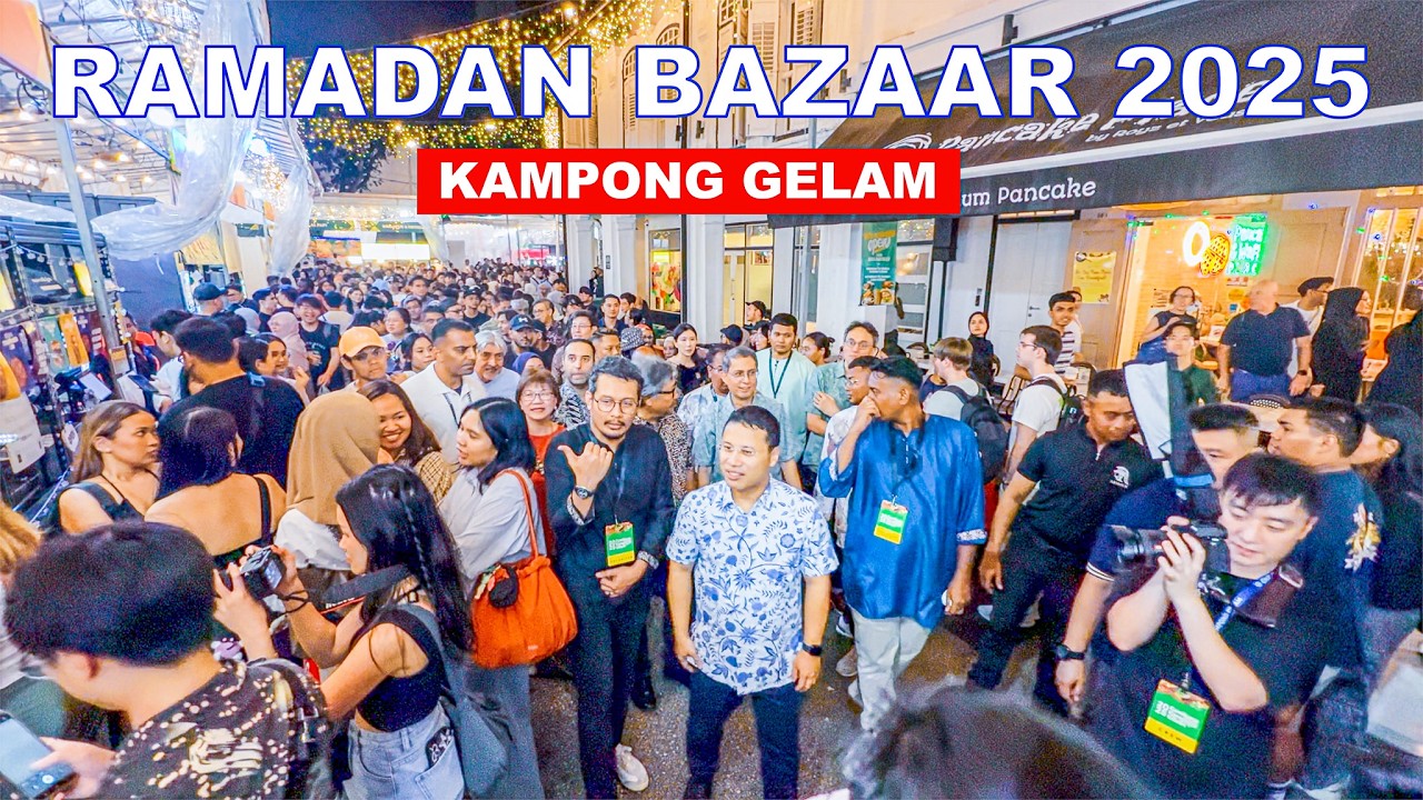 Kampong Glam Ramadan Bazaar 2025 | Gemilang Kampong Gelam | Singapore Street Food 2025🇸🇬🍔🍡