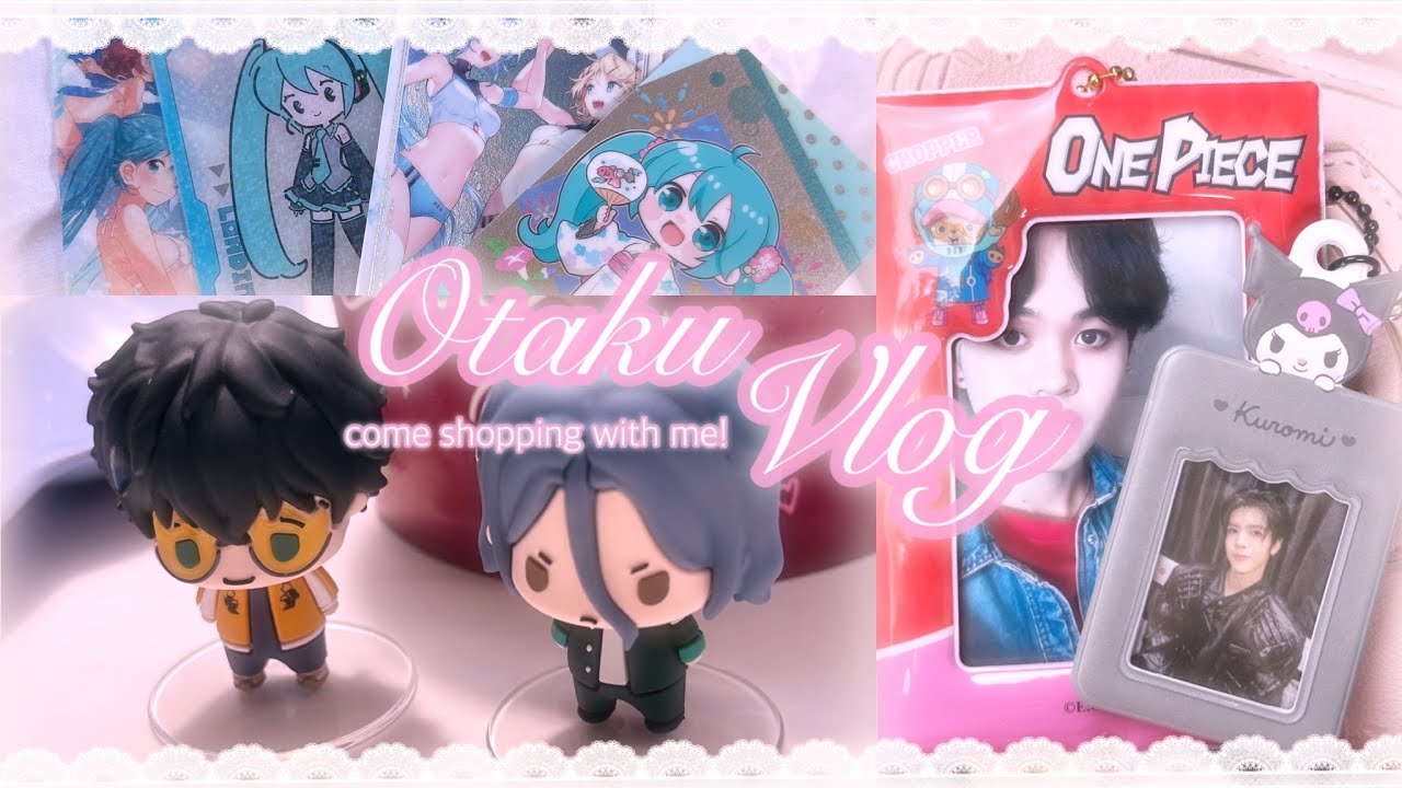 [vlog] a day of shopping & otaku activities &bull; one piece miniso collab, blind box unboxing + more
