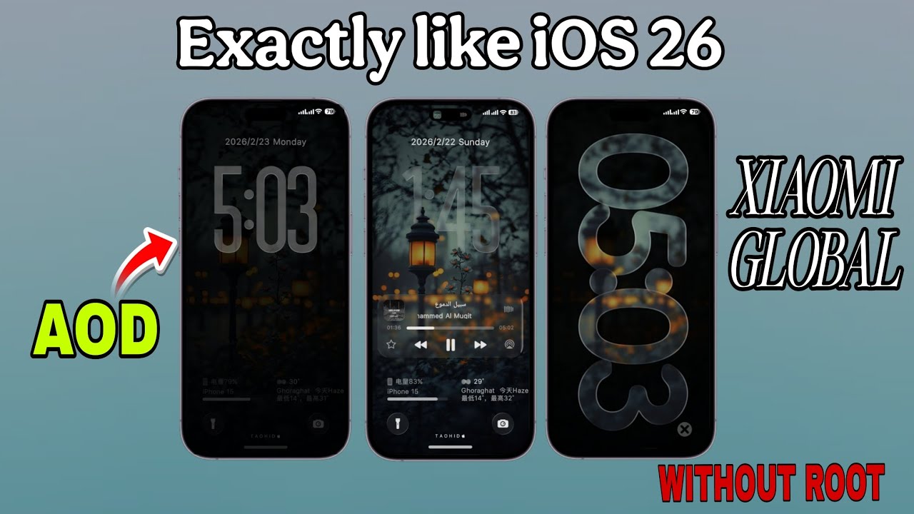 UPDATED CHINESE iOS 26 THEME _ LIKE iOS 26_ LIQUID GLASS  CLOCK