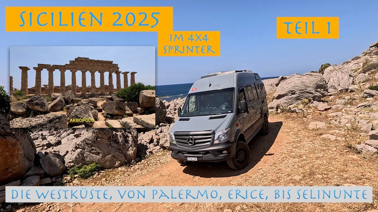 Sizilien 2025 im 4x4 Sprinter , Teil 1, Griechische Überreste