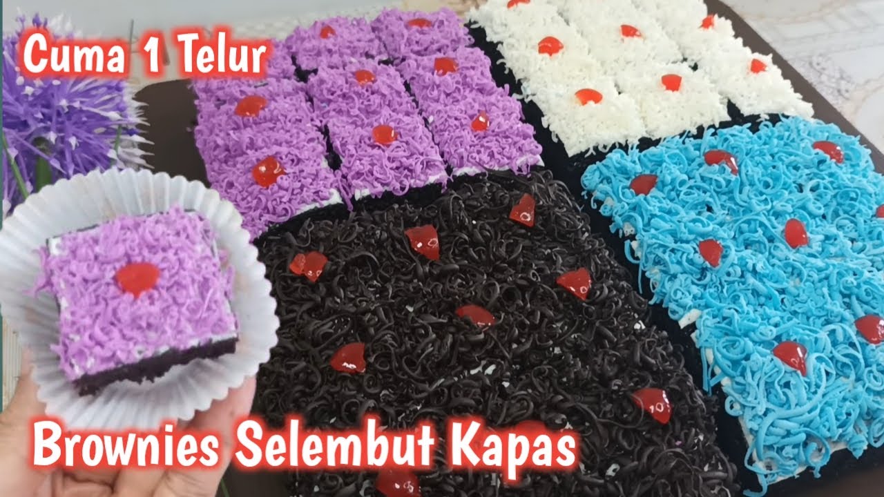 CUMA 1 TELUR || |BROWNIES EKONOMIS BIKINNYA CUMA DIADUK HASILNYA SELEMBUT KAPAS