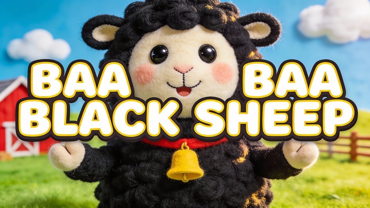 Baa Baa Black Sheep 🐑 | Fun Kids Song & Nursery Rhyme (Animated)