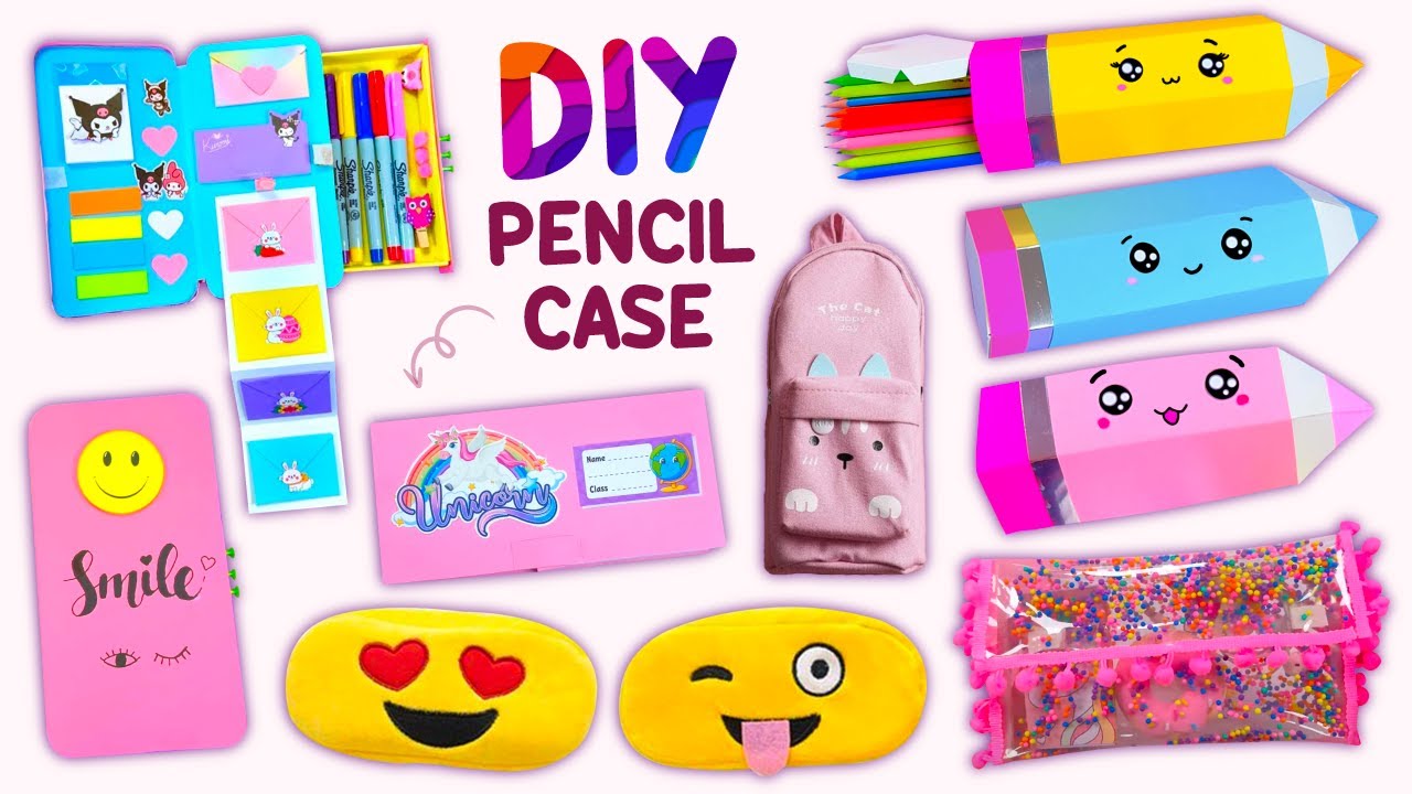 8 DIY PENCIL CASE IDEAS YOU WILL LOVE - Unicorn Pencil Case - Back To School - Easy and Cute