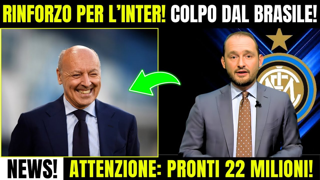 Calciomercato Inter 💣Bomba dal Brasile! Inter Avanti sulla Juve! Marotta Chiude!🔥