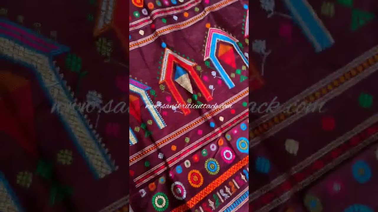 maroon Coffee Dolabedi Silk Saree #handloom #handmade #onlineshopping #dolabedi #silksaree #bomkai