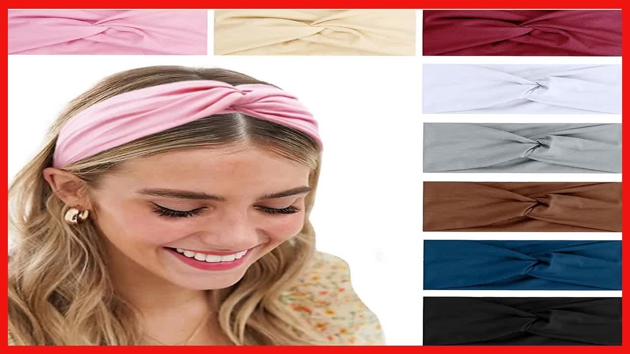 Great product -  Turban Headbands for Women Boho Wide Women's Headbands for Hair Non Slip Twist Head