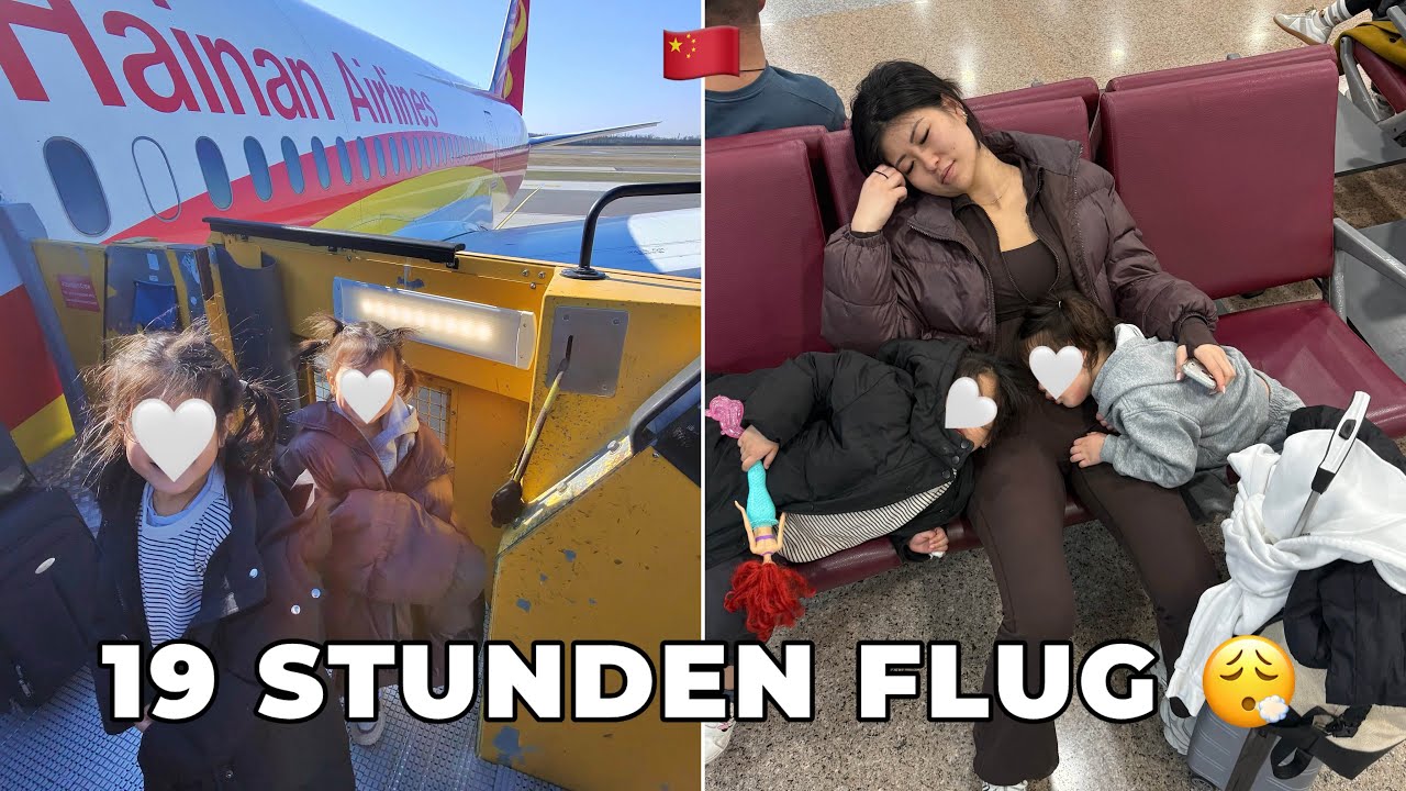 WIR FLIEGEN NACH CHINA 🇨🇳✈️ | 19 STUNDEN FLIEGEN 😮‍💨 | VLOG