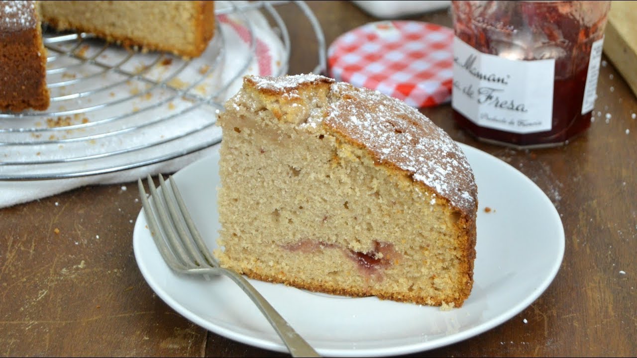Bizcocho de mermelada de fresa (o de cualquier otra) Fácil y delicioso