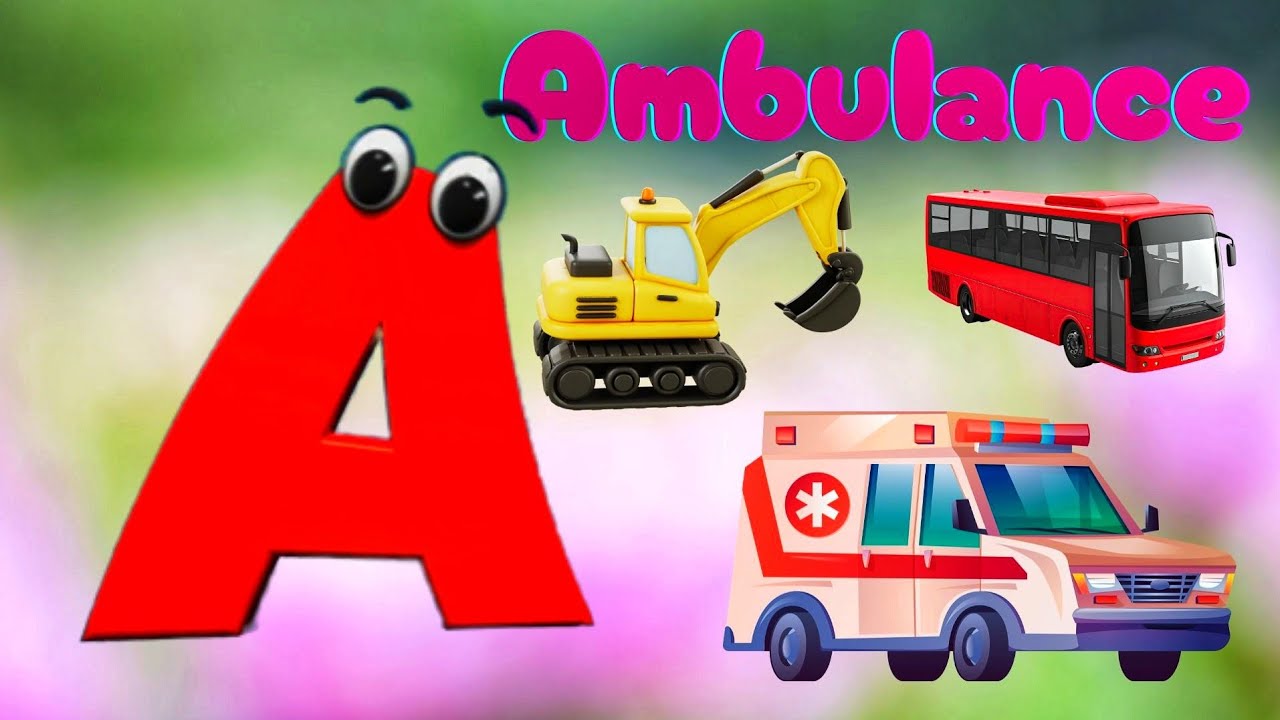 ABC song phonics transportation song | for learning video song Nursery rhymes | ABC Alphabet song