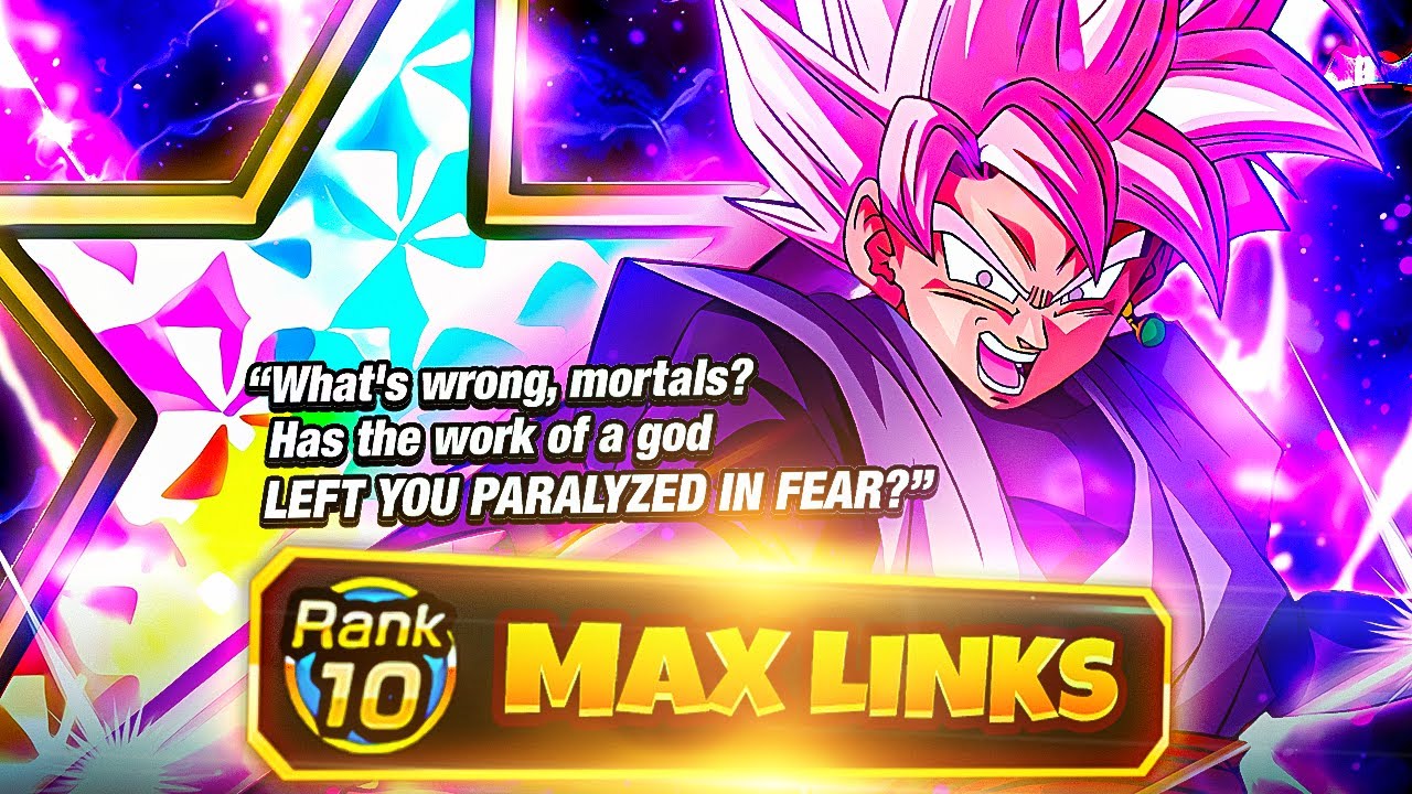 NOW BUFFED ON GLOBAL!! PHY Goku Black Rose Revisited 100% Max Links | Dragon Ball Z Dokkan Battle