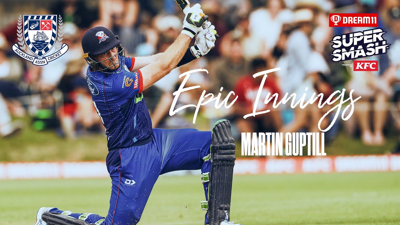 Martin Guptill Carries His Bat! A Monumental 85no at his Testimonial Match | Super Smash 23/24