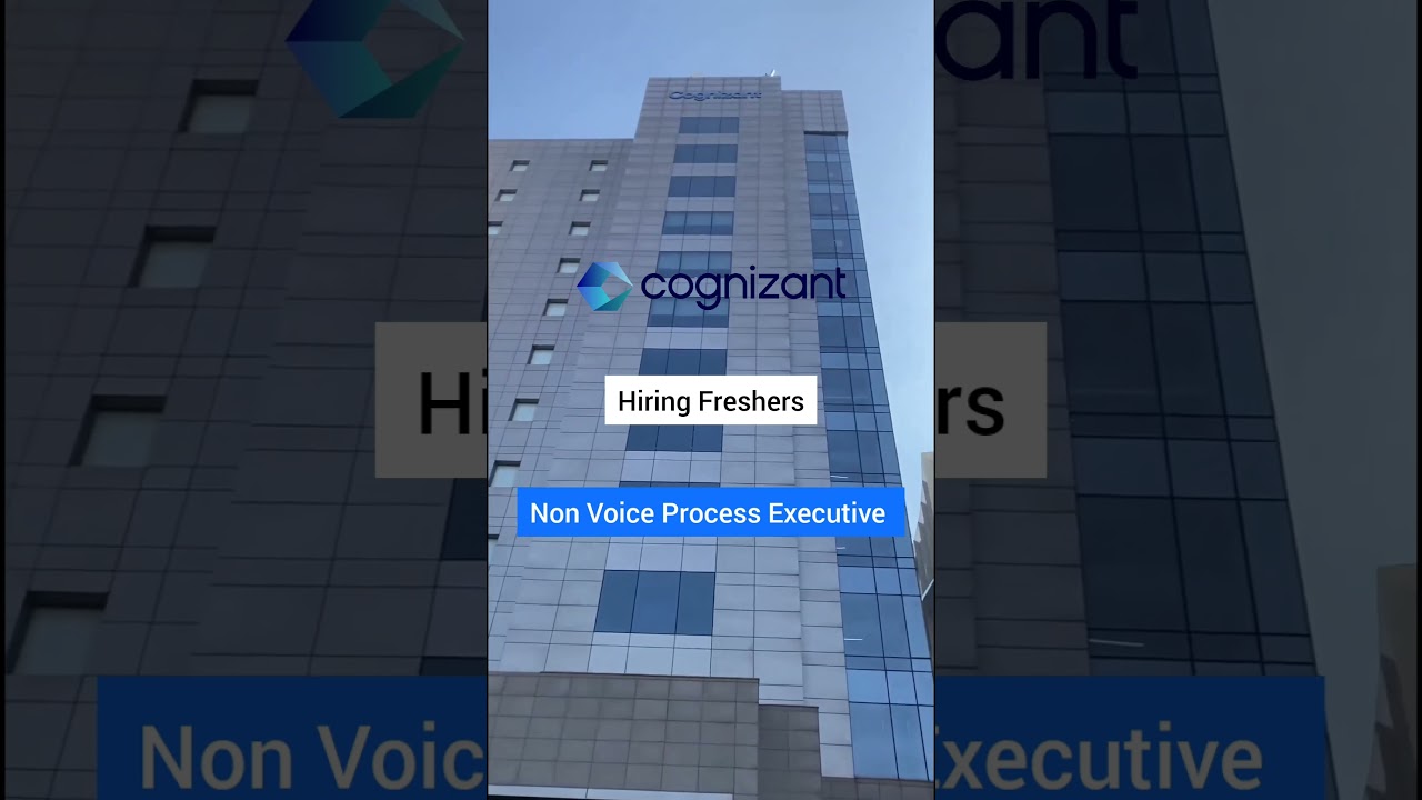Cognizant Hiring Freshers for Non Voice Associate #cognizant #freshers