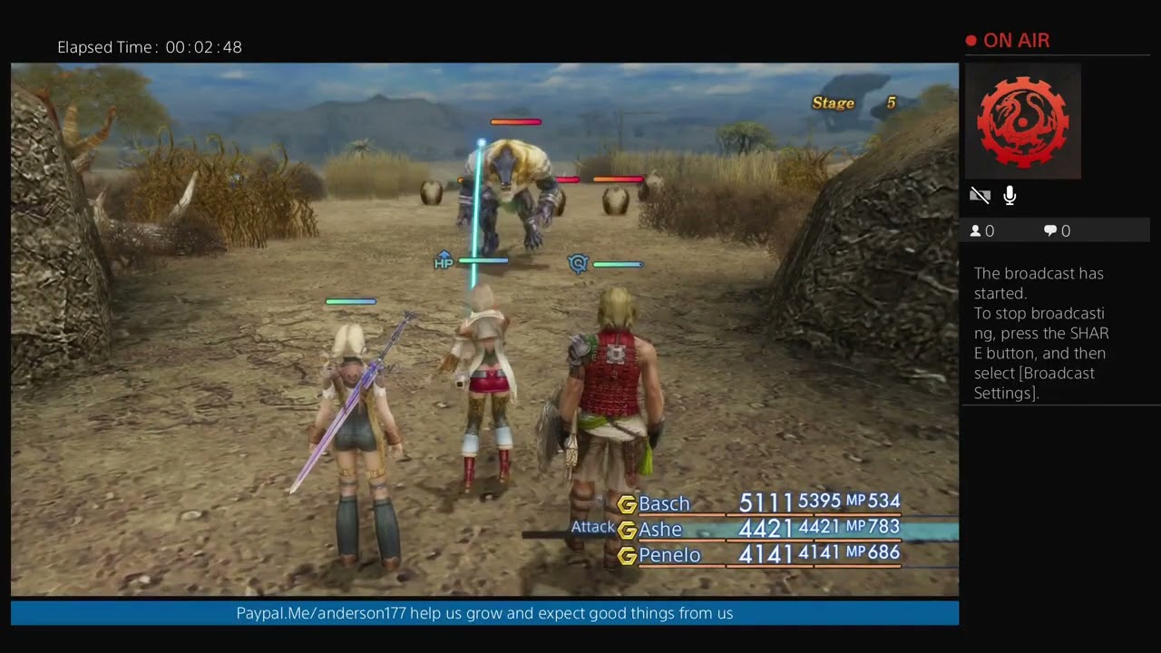 Ff12 over powered party setup