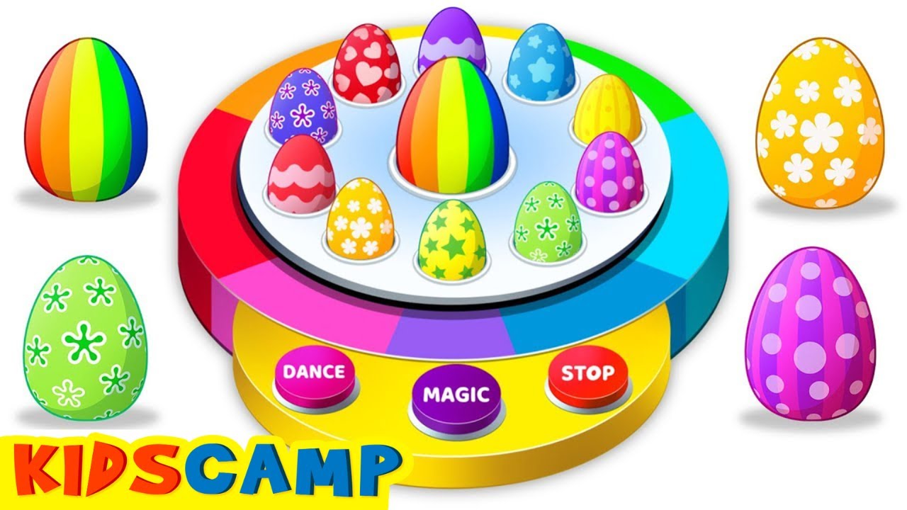 🌈🥚 Dancing EGGS On Finger Family Song | Learn Colors | Toddler Learning Video