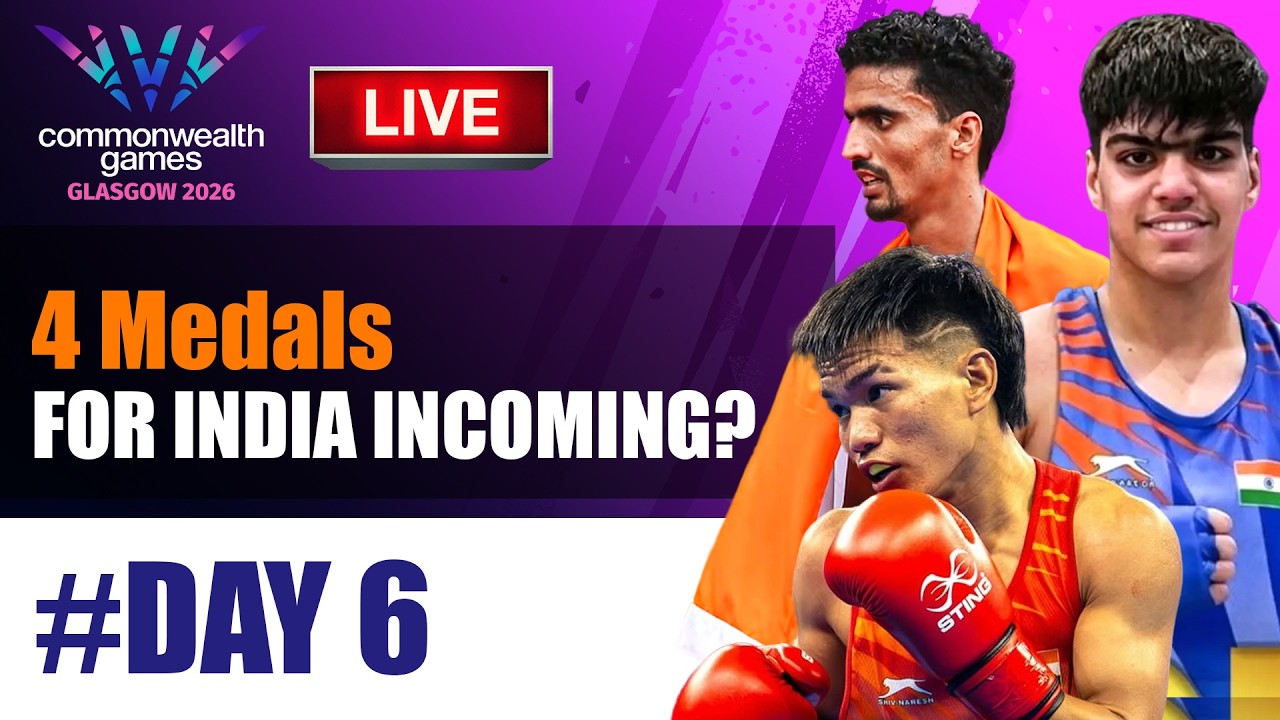 🔴 India LIVE at Commonwealth Games 2026 | 6 Medals Won By India In 2 Hours 🇮🇳