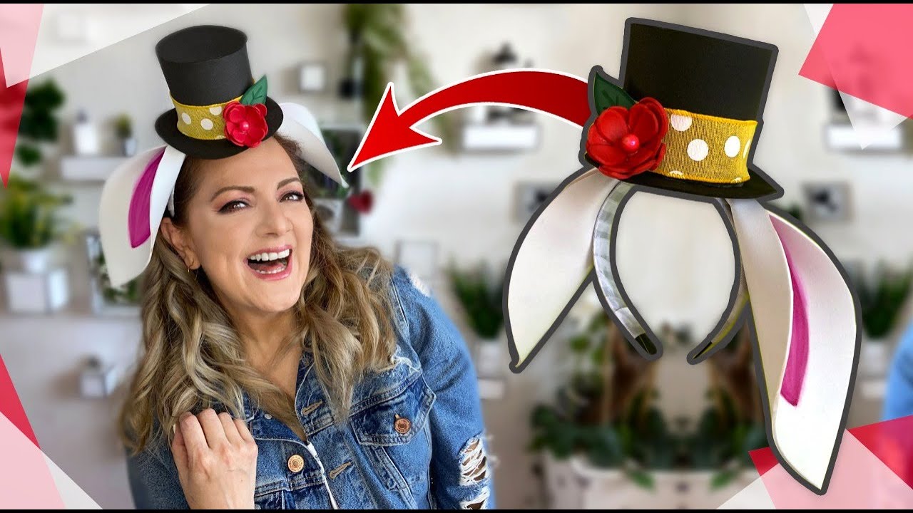 Cómo hacer unas lindas Orejas de Conejo con Sombrero 🎩🐰Chuladas Creativas