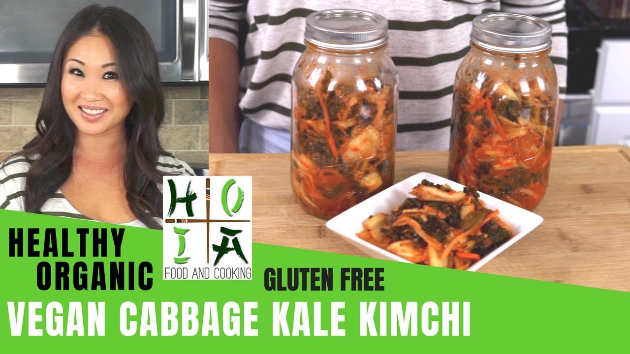 How to Make HEALTHY ORGANIC Vegan Cabbage Kale Carrot Kimchi  | Recipe | Diane Yang Kirk | Ep 43