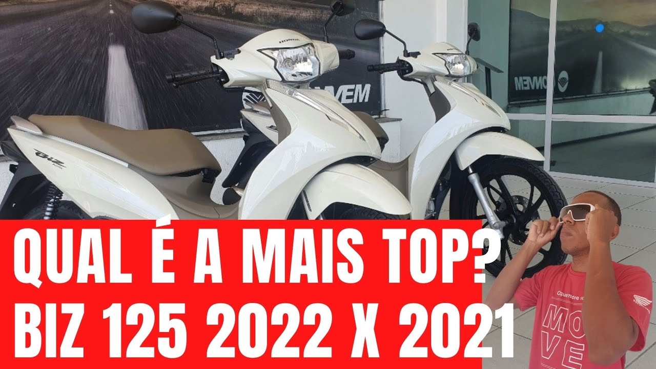 COMPARATIVO DA NOVA BIZ 125 2022 E 2021, ENTENDA TODAS AS DIFERENÇAS E PREÇO ATUAL