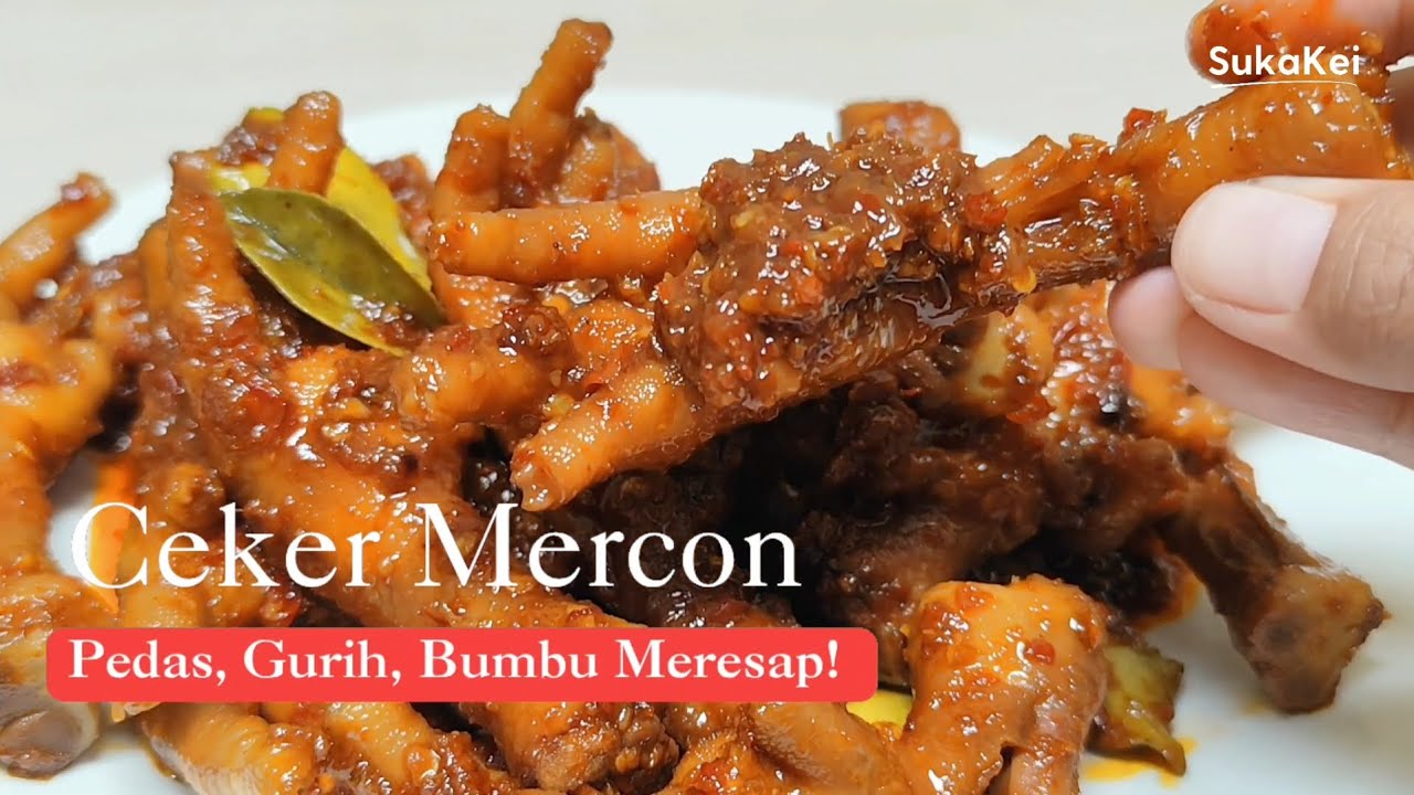 Ceker Mercon | Fiery Braised Chicken Feet : Bumbu Meresap sampai ke Tulang! Enak, Pedas, Gurih!