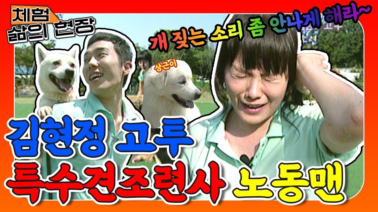 - [체험 삶의 현장][노동맨 #47] 1박 2일 인기남 상근이를 만나다! 개판에 뛰어들어 특수견 훈련시키는 김현정🐶