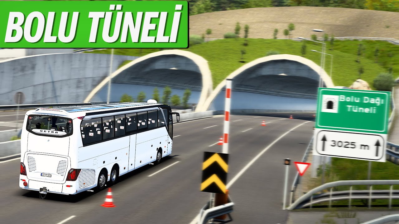 ETS 2 Bolu T&uuml;neli'nden Ge&ccedil;iyoruz! Ger&ccedil;ek Dinlenme Tesisleri...