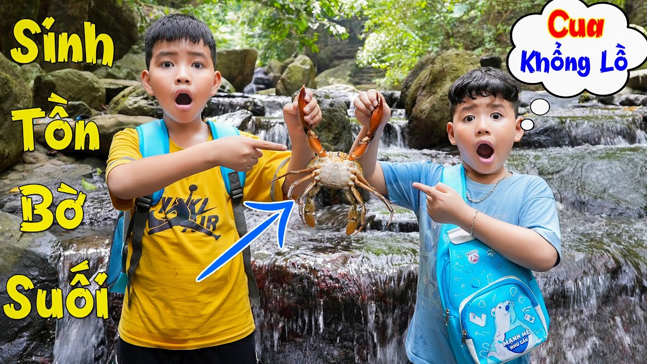 Một Ngày Sinh Tồn Bên Bờ Suối ♥ Minh Khoa TV