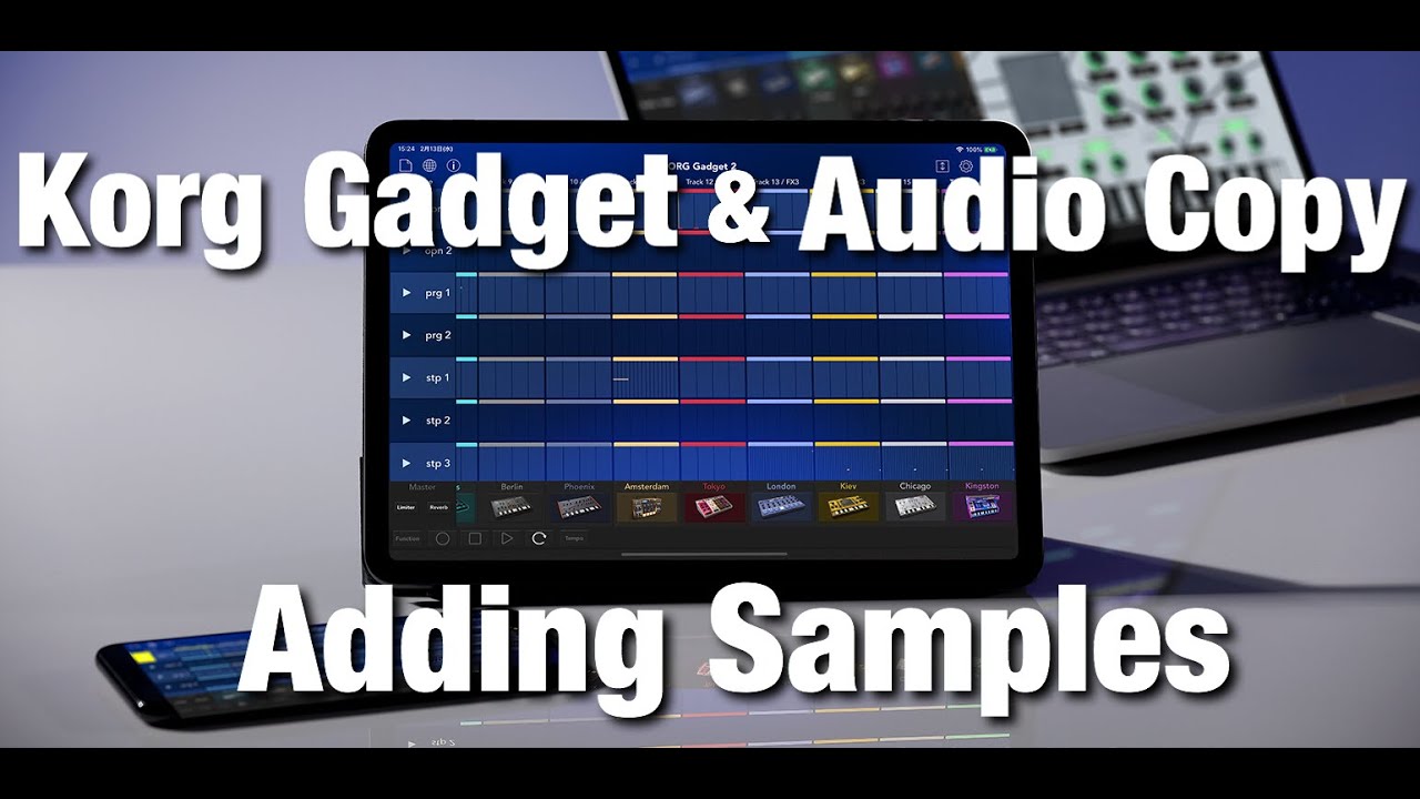 Korg Gadget & Audio Copy, Adding Samples (iOS/iPad)