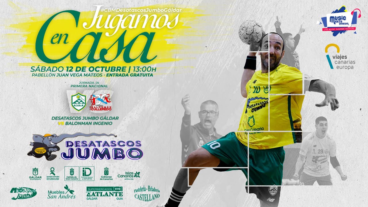 Desatascos Jumbo Gáldar - Balonman Culleredo · Balonmano Primera nacional 2024 -2025