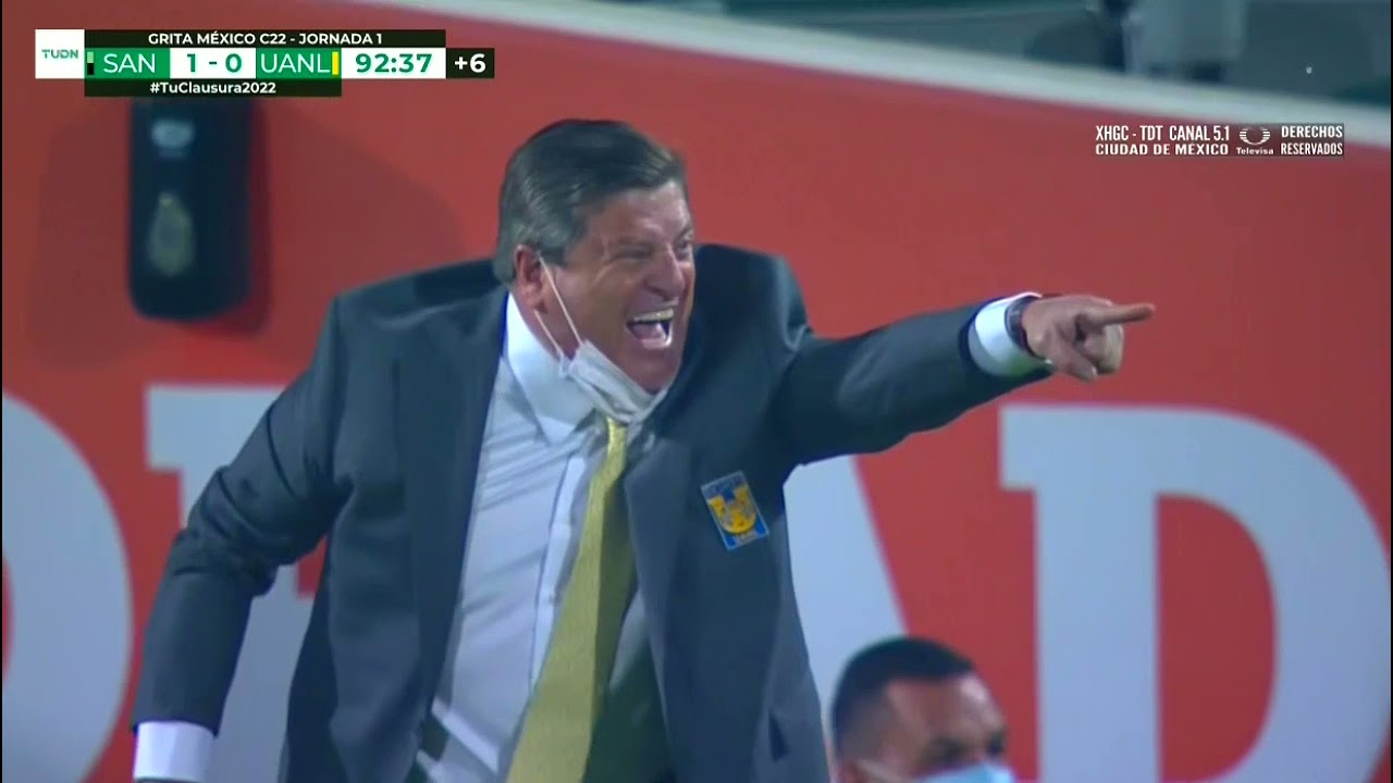 Gol Carlos Salcedo | Santos  1 - 1 Tigres | Liga BBVA MX - Grita M&eacute;xico C22  - Jornada 1
