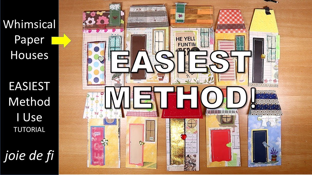 WHIMSICAL PAPER HOUSES ⭐ Easiest Method I Use  ✅ Tutorial