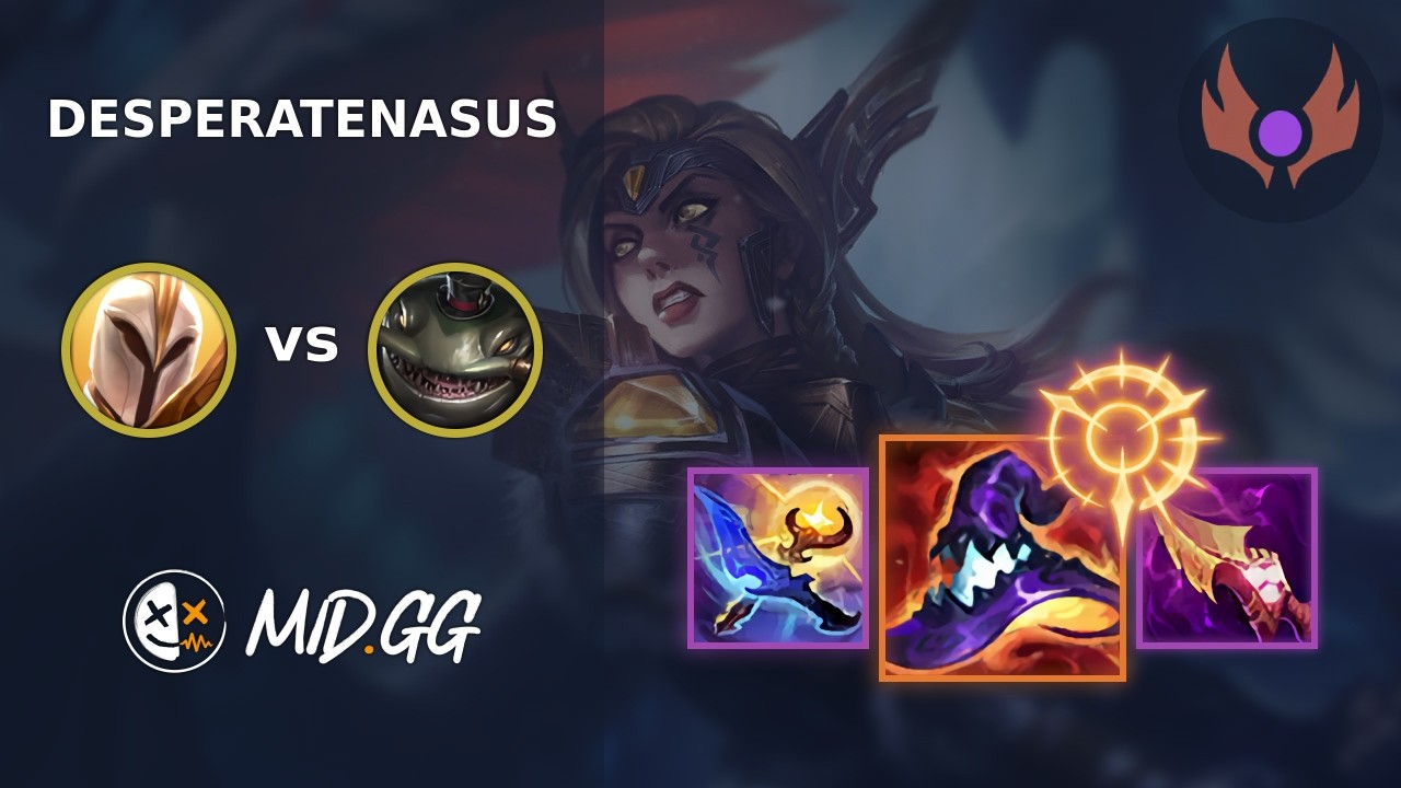 MID.GG: [ DesperateNasus ] Kayle MID vs Tahm Kench | EUNE MASTER | LOL Season 2026