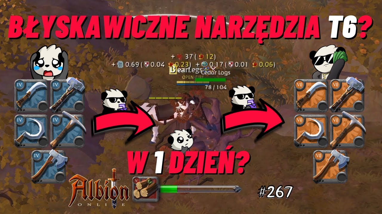 Sposób na błyskawiczne narzędzia T6!! - W 1 dzień? - Albion Online - Od 0 do Albiończyka