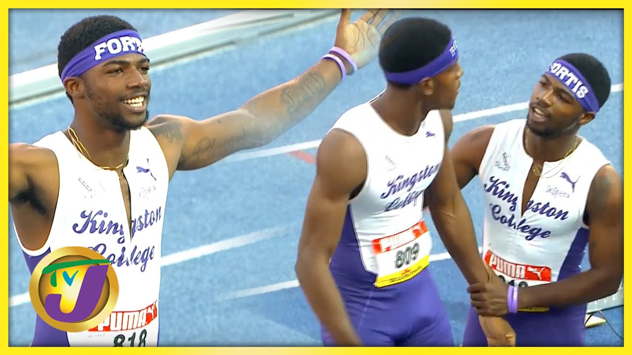 Kingston College Wins 4x100m Relay FINALS  Class 1 Boys | Boys and Girls Championship 2023
