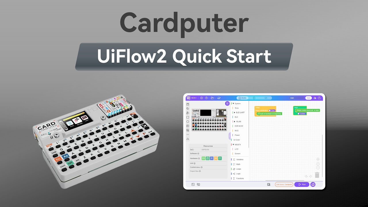 Cardputer | UIFlow 2.0 Device Basic Tutorial