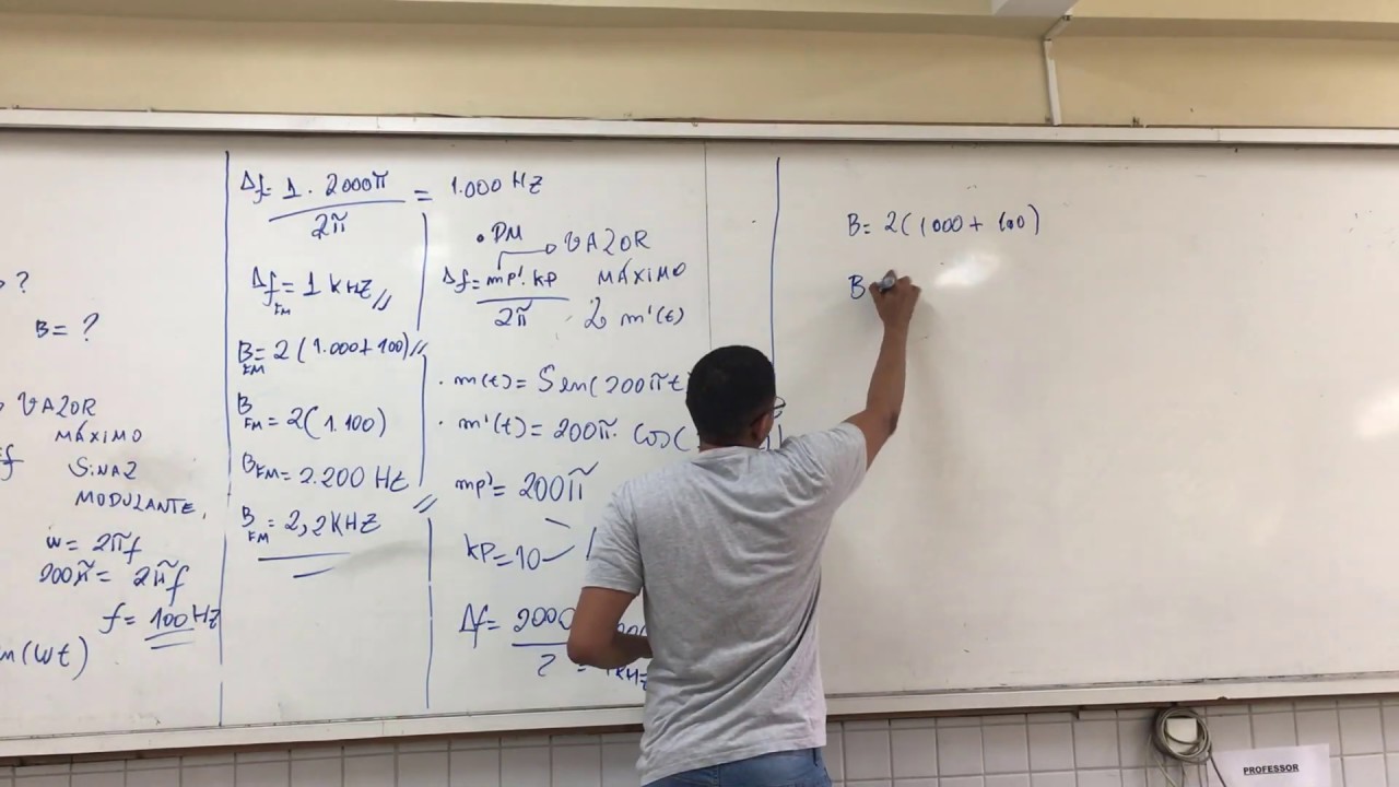 Exercícios de Modulação Angular (PM e FM)