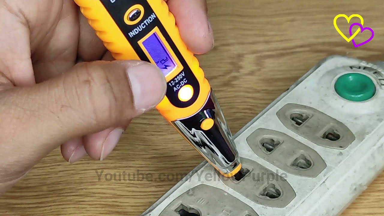 Non Contact Digital Electric  VOLTAGE TESTER PEN AC - DC 12-220V LCD Display || Smart Meter Tester