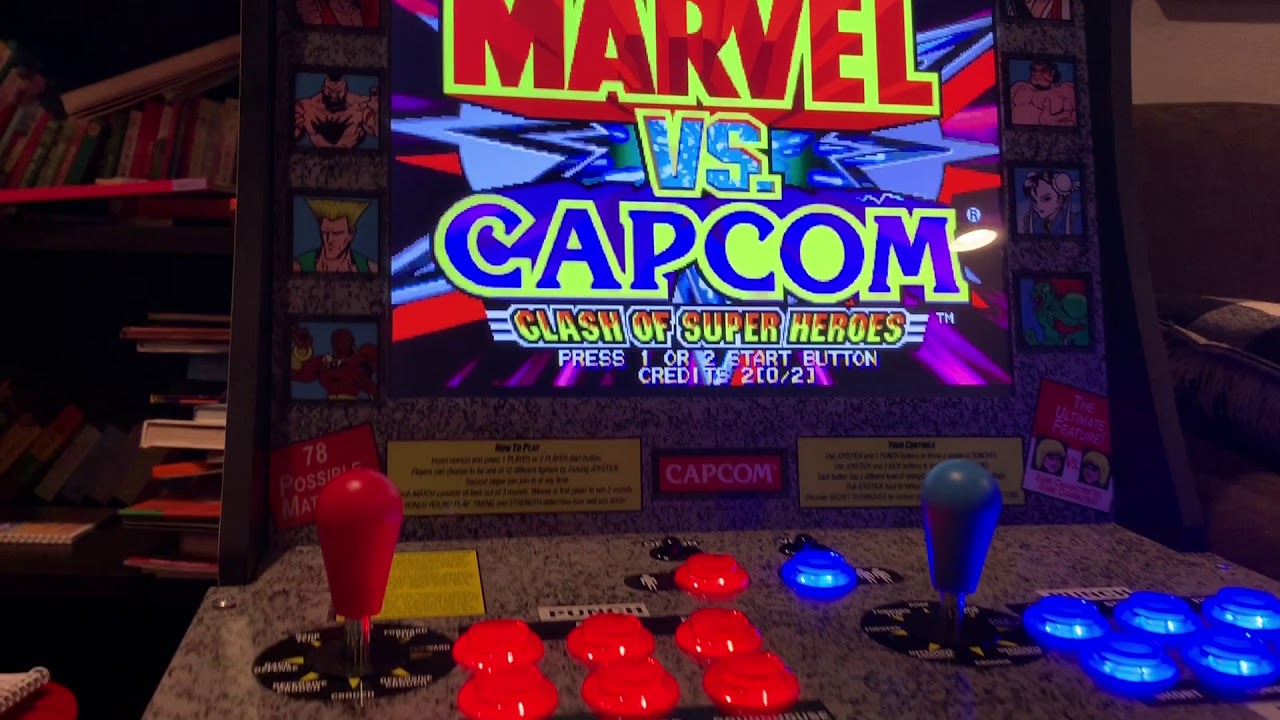 Modified Arcade1Up Cabinet with Coin Acceptor and Custom Coin Insert Buttons