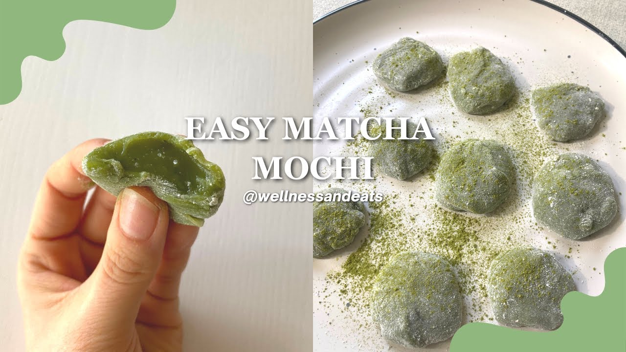 Delicious Matcha (green tea) Mochi {gluten, dairy, nut free, vegan} - Wellness & eats