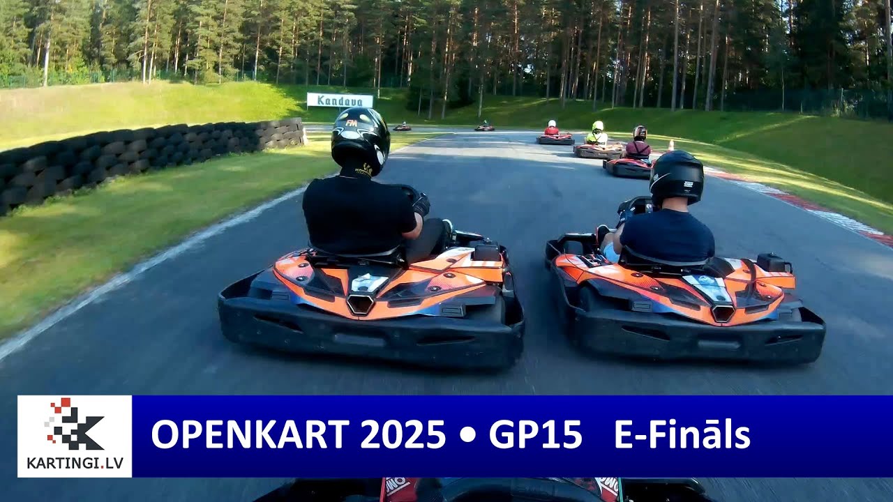 Kartingi Kandavā • OPENKART 2025 GP15 E-Fināls Kandavas Kartodromā