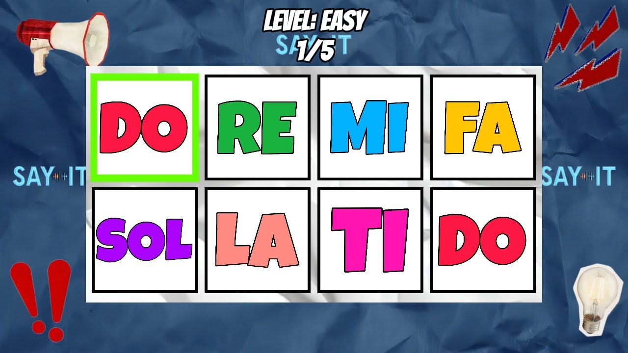 Say The Word On Beat l LEVEL 1-3  EASY MEDIUM HARD PART5